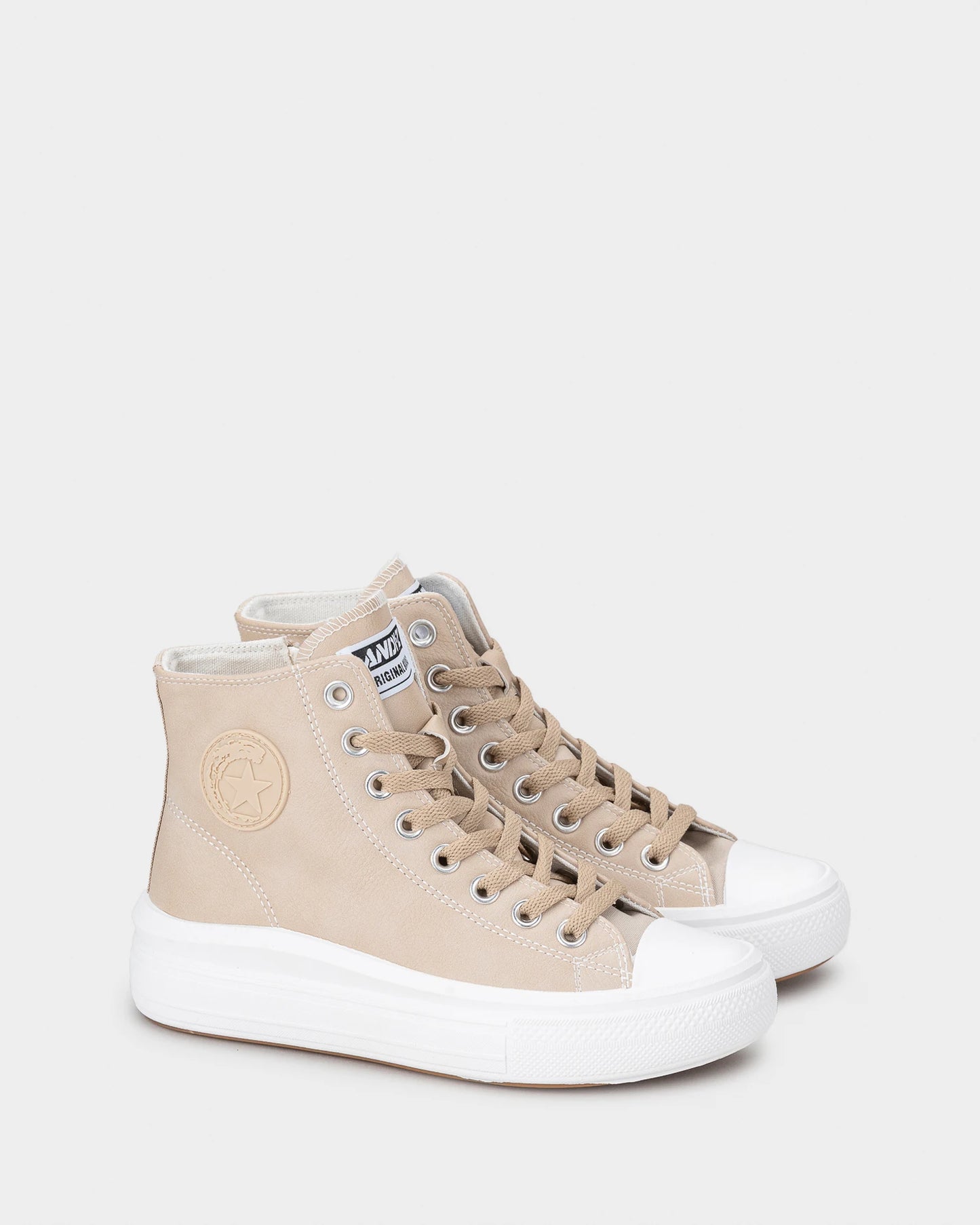 Sneakers alte unisex in tela fresca 