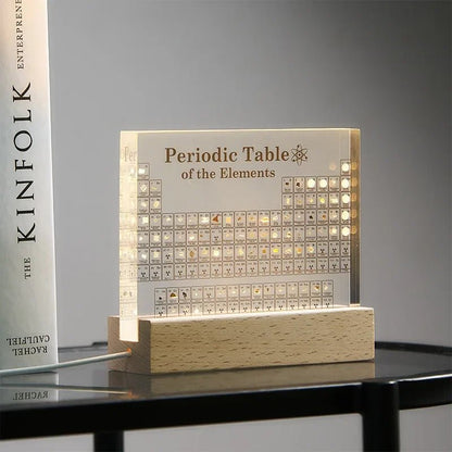 Acrylic Periodic Table Display with Real Elements - MegaStore24