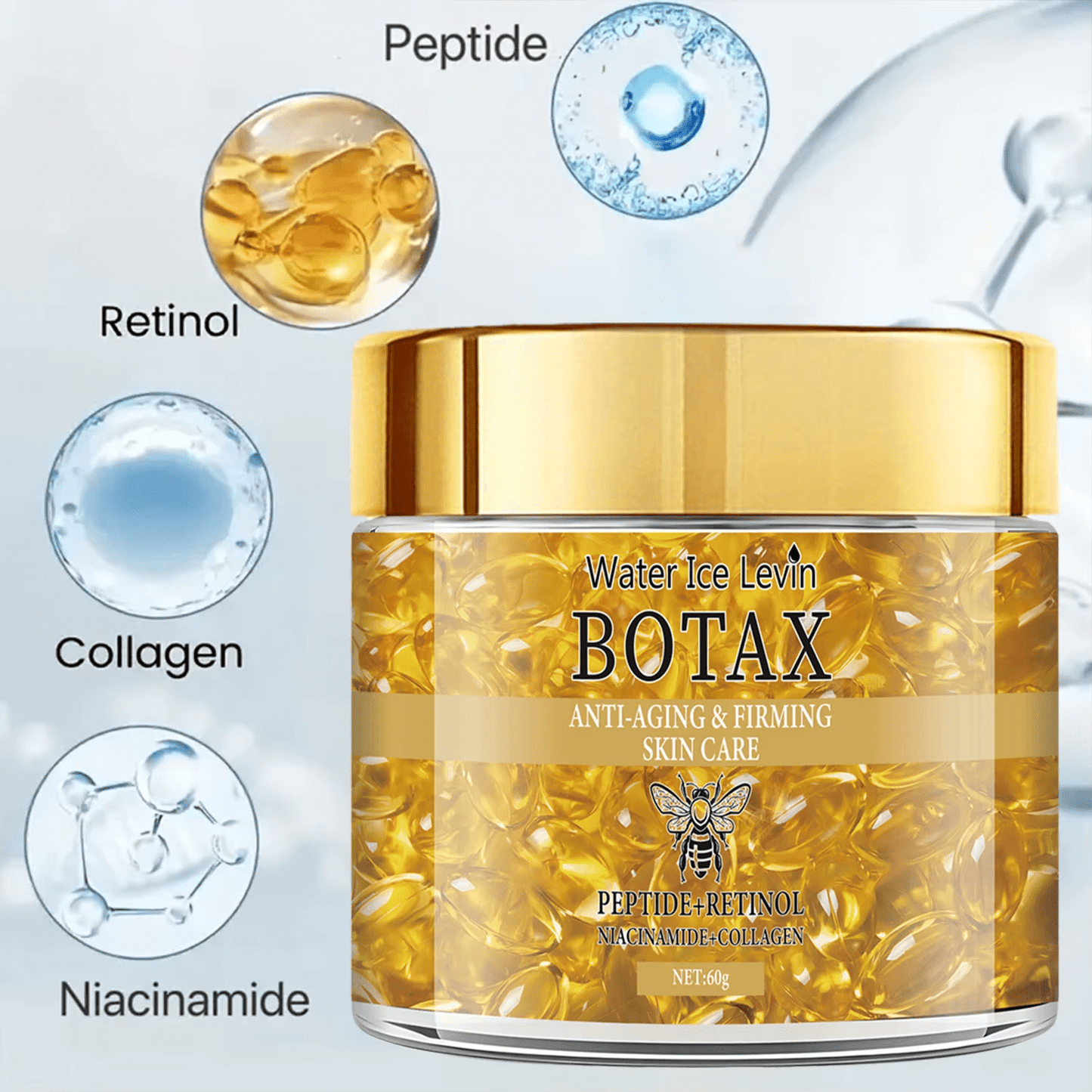 Crema rassodante e lifting al retinolo che ha peptidi ricchi e collagene e acido ialuronico. - MegaStore24