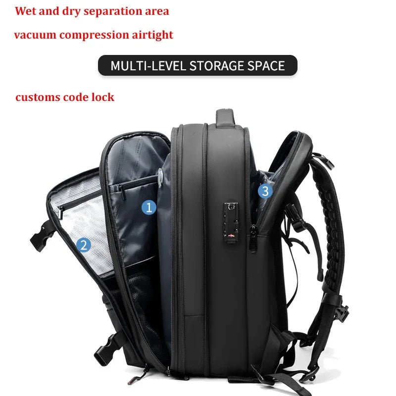 Elite 17" Vacuum Compression Travel Backpack - MegaStore24