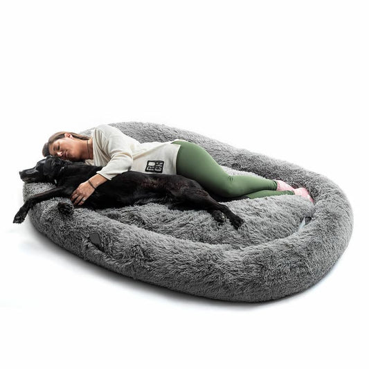 Giant Cozy Human Dog Bed – XXL Oversized Lounger - MegaStore24