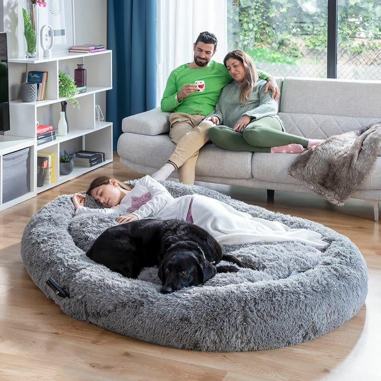 Giant Cozy Human Dog Bed – XXL Oversized Lounger - MegaStore24
