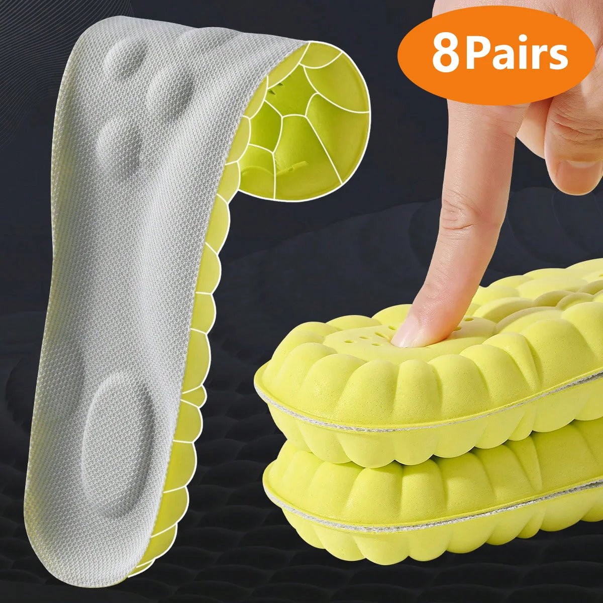 High - Elasticity Latex Sport Orthotic Insoles - MegaStore24