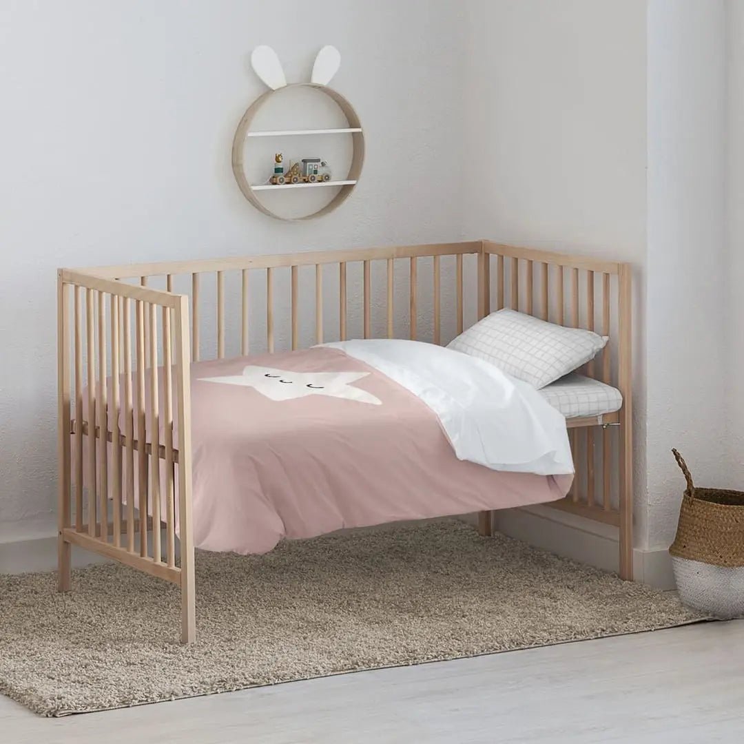 Kids Pink Cotton Duvet Cover Set - MegaStore24