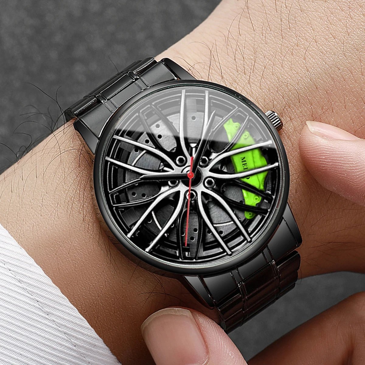 Men’s 3D Sports Wheel Luxury Quartz Watch - MegaStore24