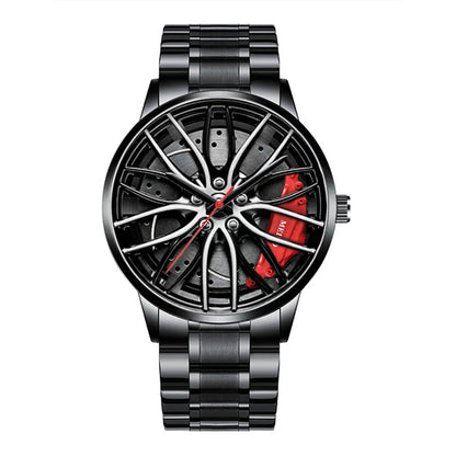 Men’s 3D Sports Wheel Luxury Quartz Watch - MegaStore24