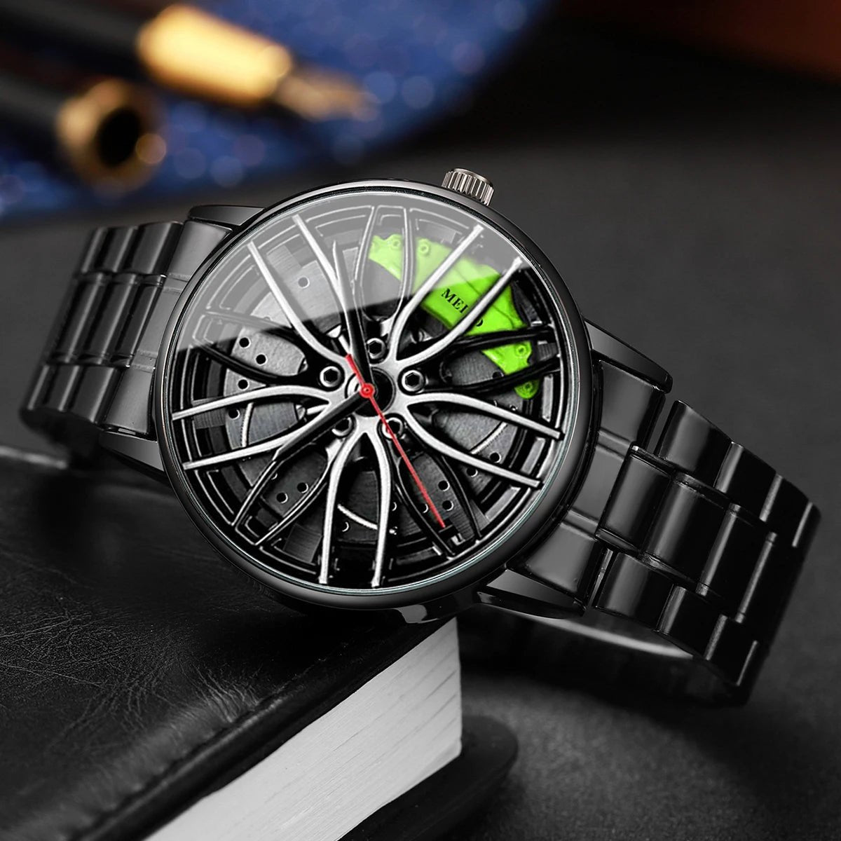 Men’s 3D Sports Wheel Luxury Quartz Watch - MegaStore24