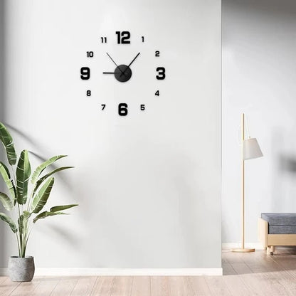 Modern Frameless 3D Mirror Wall Clock - MegaStore24