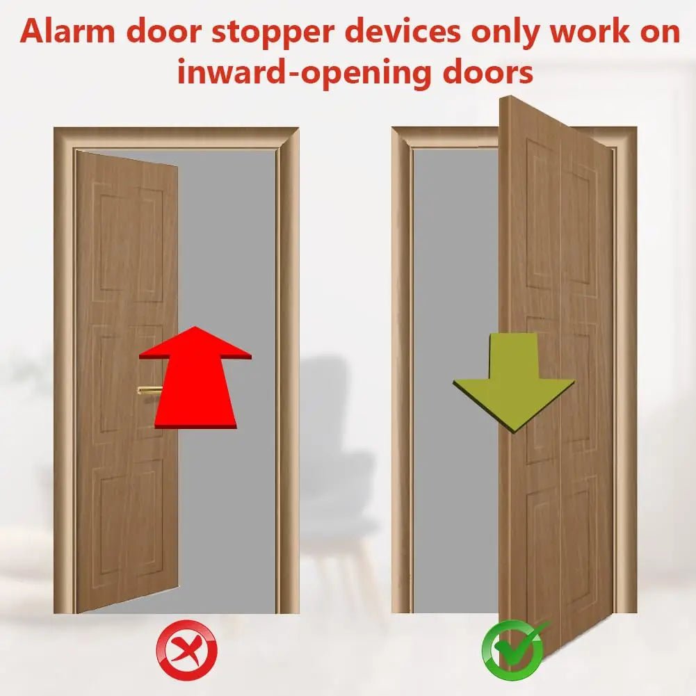 Portable High - Strength Door Stop Security Alarm - MegaStore24