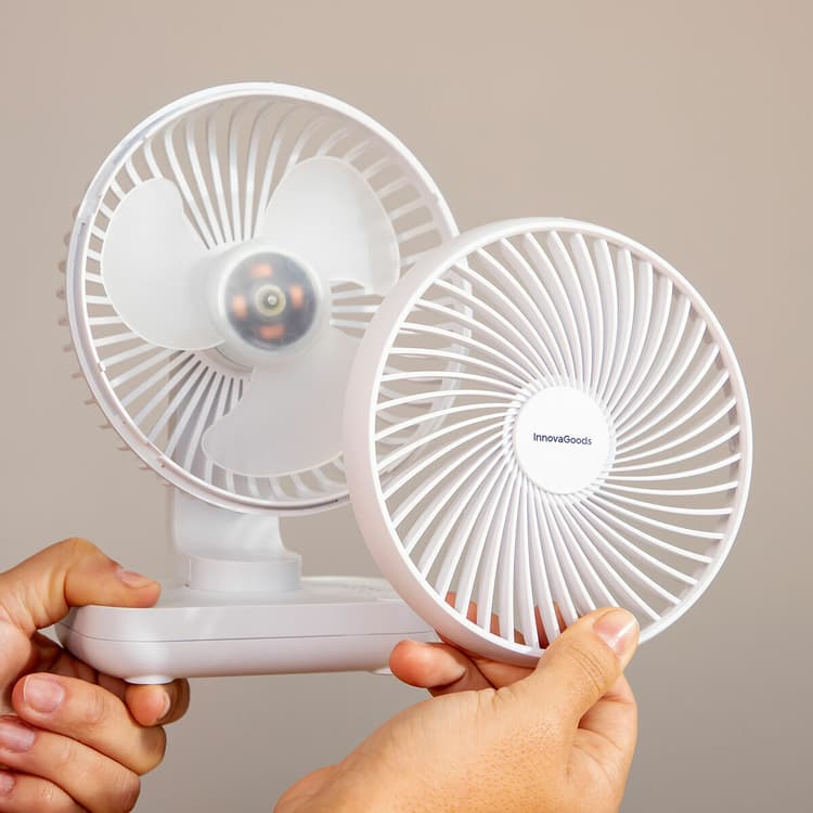 Rechargeable Desk Fan Compact & Portable, 3600 mAh - MegaStore24
