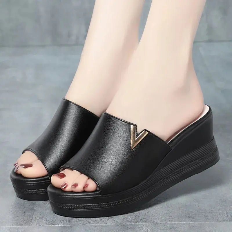 Versatili scarpe estive in morbida pelle - MegaStore24