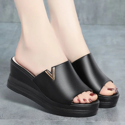 Versatili scarpe estive in morbida pelle - MegaStore24