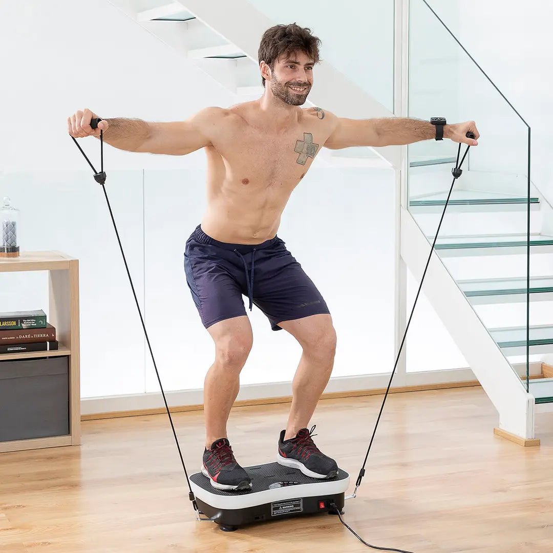 Vibration Training Plate with Remote & Bands - MegaStore24