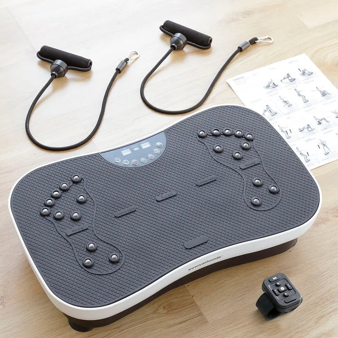 Vibration Training Plate with Remote & Bands - MegaStore24