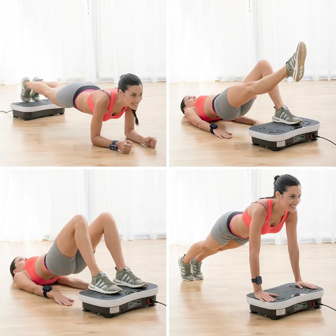 Vibration Training Plate with Remote & Bands - MegaStore24