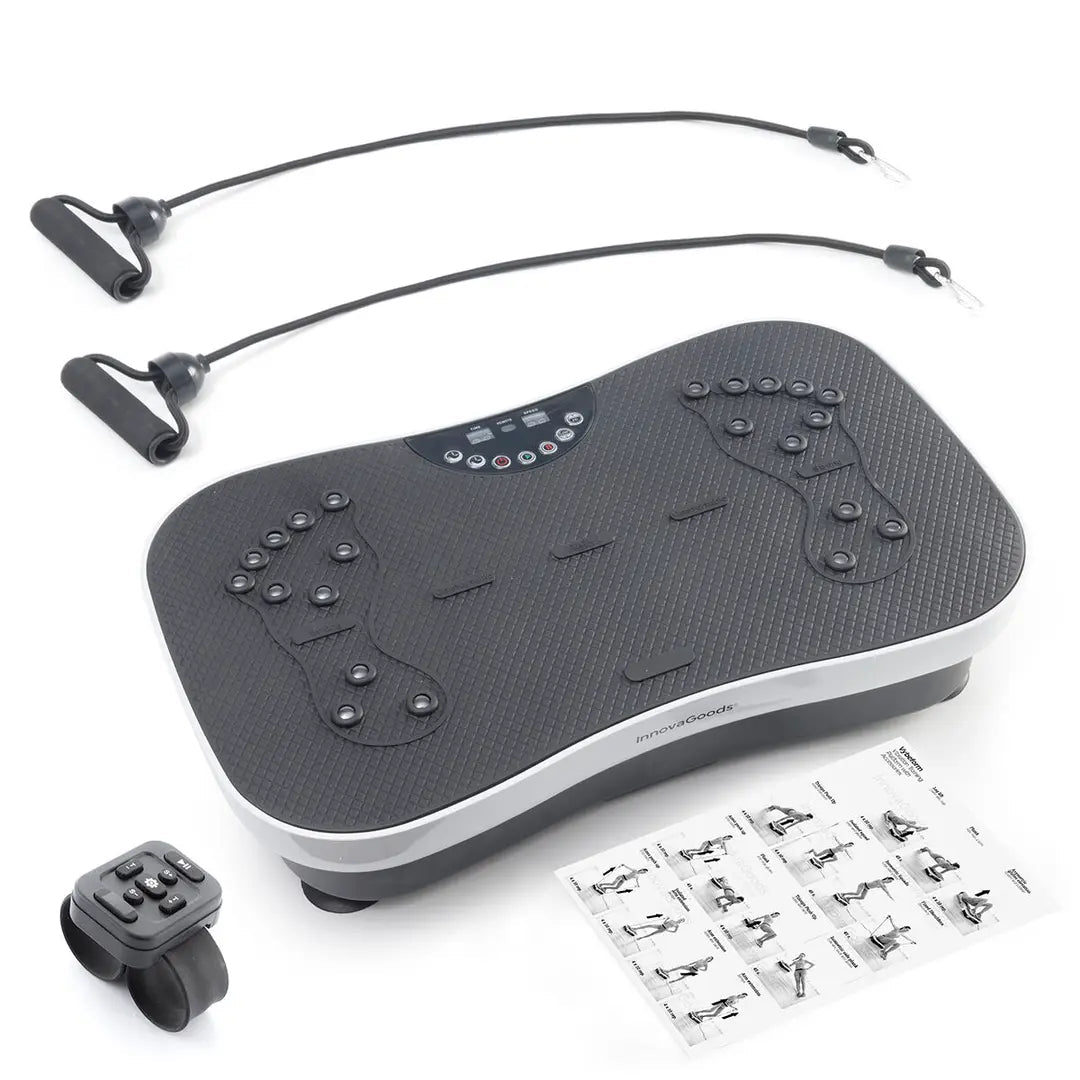 Vibration Training Plate with Remote & Bands - MegaStore24